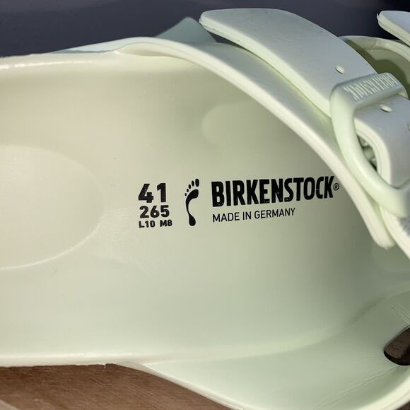 Birkenstock Sz 10 W 8 M EU 41 Arizona Essentials EVA FADED LIME Unisex Sandals - Picture 9 of 12